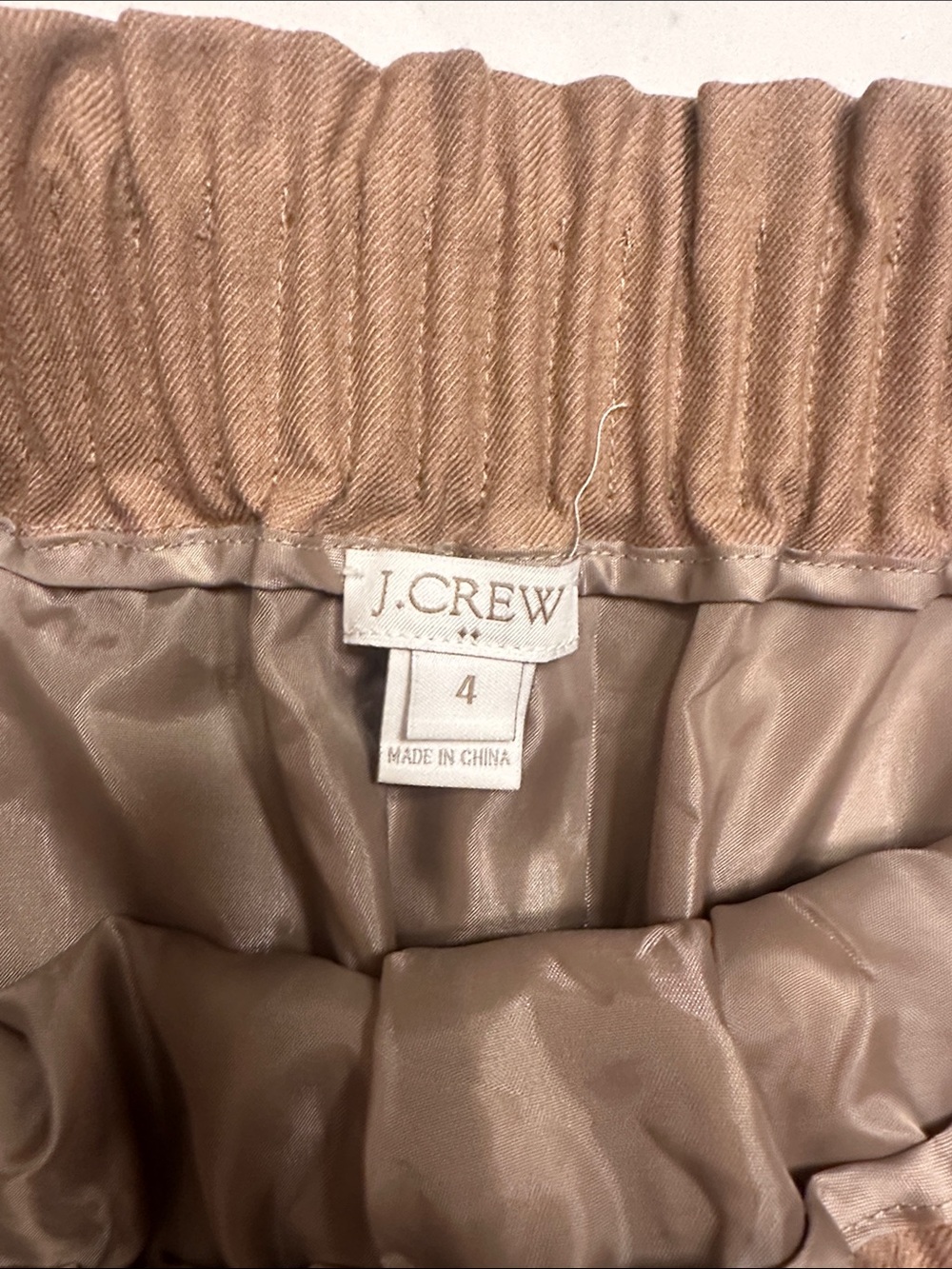 Classic Brown Mini Skirt with Elastic Waist - Picture 2 of 4